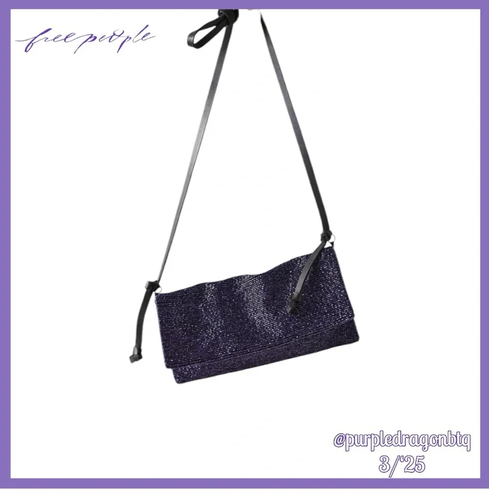 FREE PEOPLE PLUS ONE EMBELLISHED CROSSBODY BAG NWT